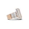 Iced Square Statement Ring