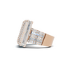 Iced Square Statement Ring