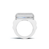 Iced Square Statement Ring