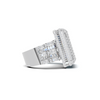 Iced Square Statement Ring