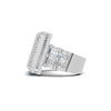 Iced Square Statement Ring