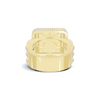 Iced Square Statement Ring