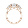 Exquisite Elegant Three Stone Ring