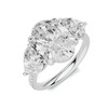 Exquisite Elegant Three Stone Ring