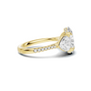 Exquisite Elegant Three Stone Ring