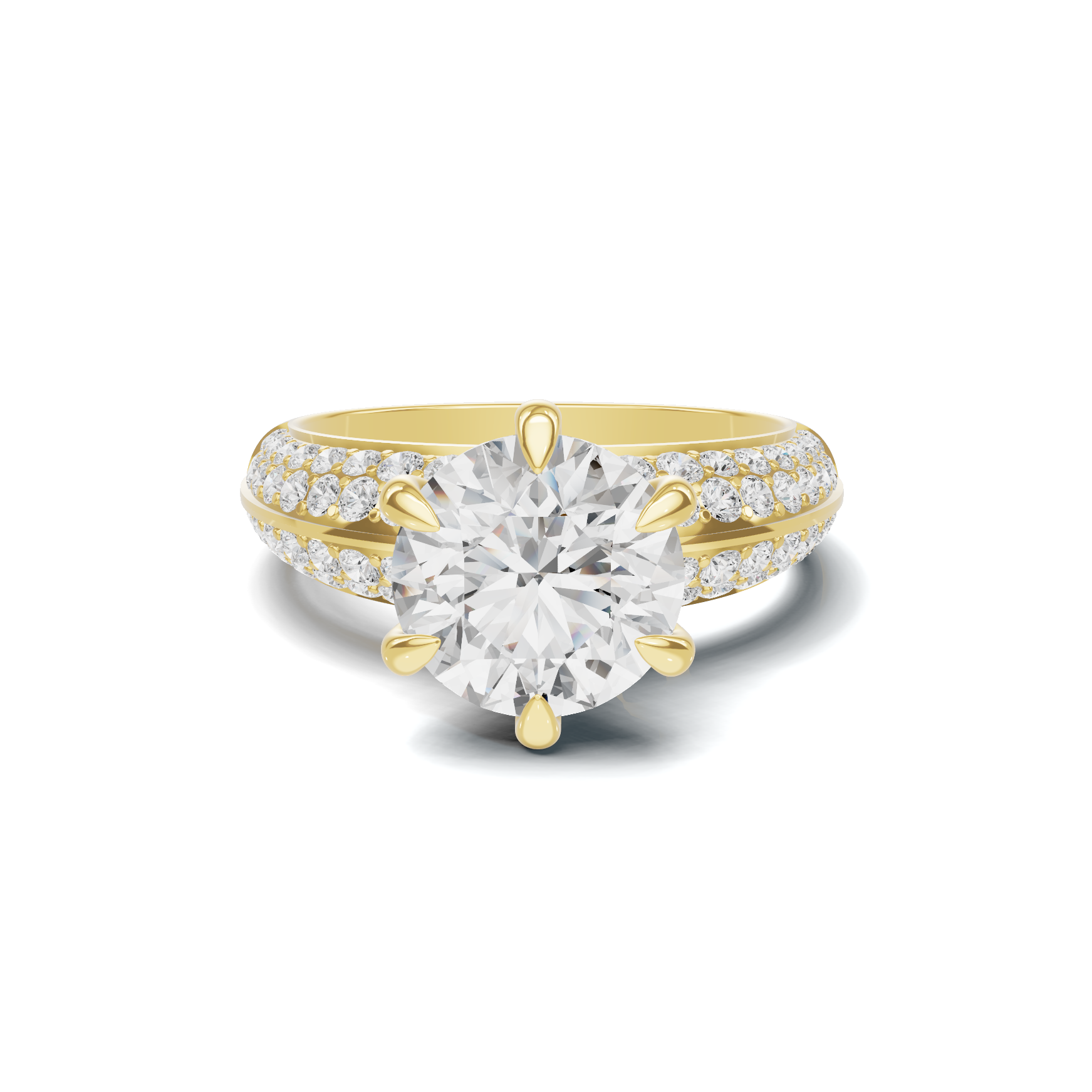 Pave Encrusted Statement Ring