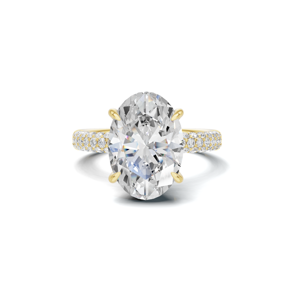 Pave Band Statement Ring