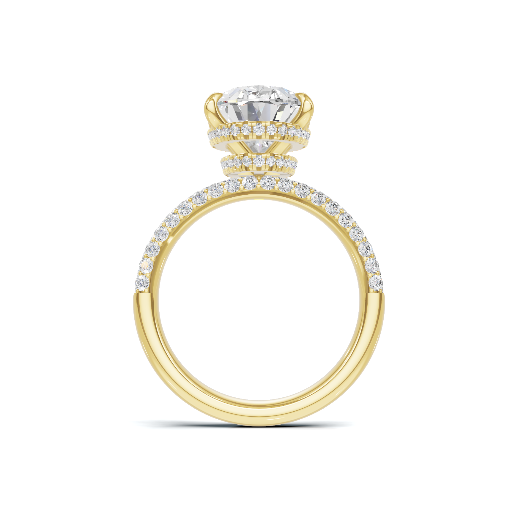 Pave Band Statement Ring