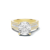 Baguette Accent Statement Ring