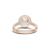 Sparkling Pave Halo Ring