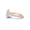 Sparkling Pave Halo Ring