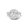 Sparkling Pave Halo Ring