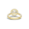 Sparkling Pave Halo Ring
