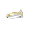 Sparkling Pave Halo Ring