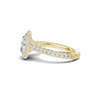 Sparkling Pave Halo Ring