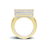 Bold Baguette Statement Ring