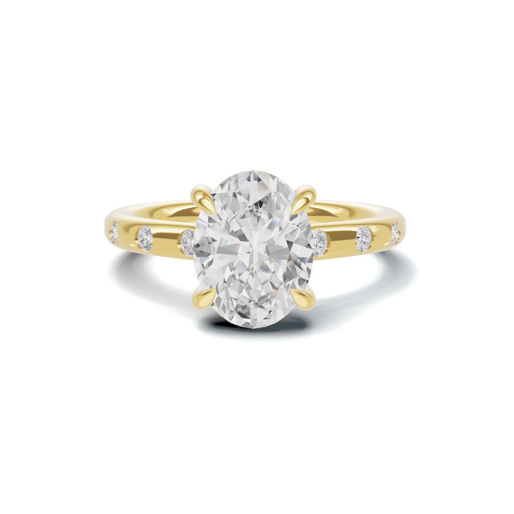 Accented Solitaire Ring