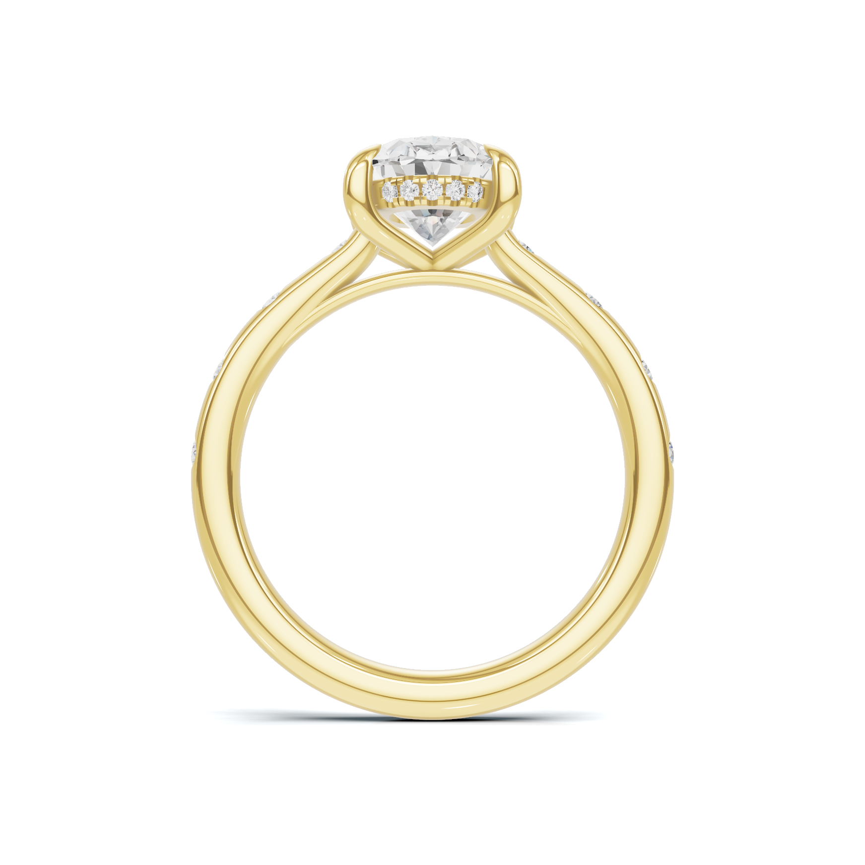 Accented Solitaire Ring