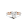 Elegant Heart Pavé Ring