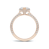 Elegant Heart Pavé Ring