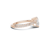 Elegant Heart Pavé Ring