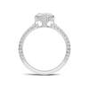 Elegant Heart Pavé Ring