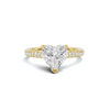 Elegant Heart Pavé Ring