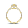 Elegant Heart Pavé Ring