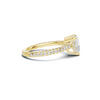 Elegant Heart Pavé Ring
