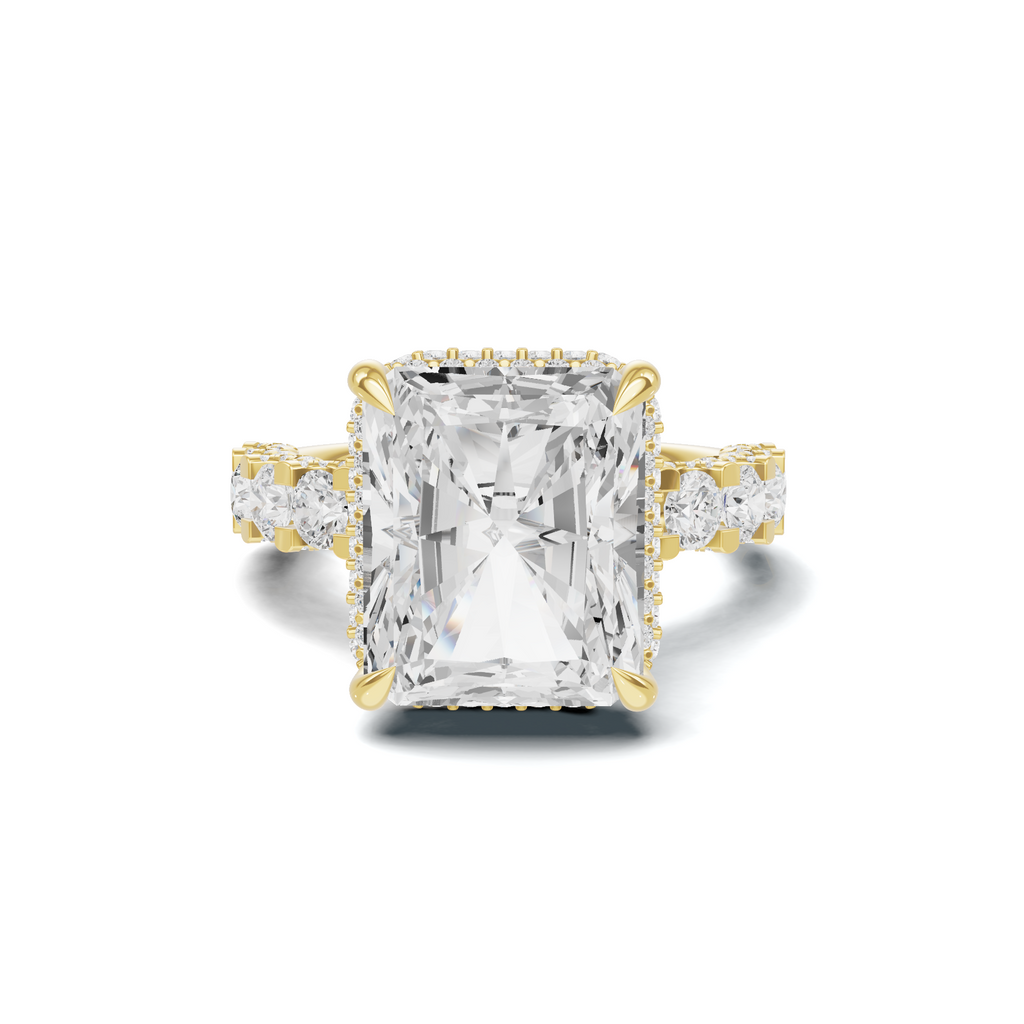 Luxe Halo Pavé Ring