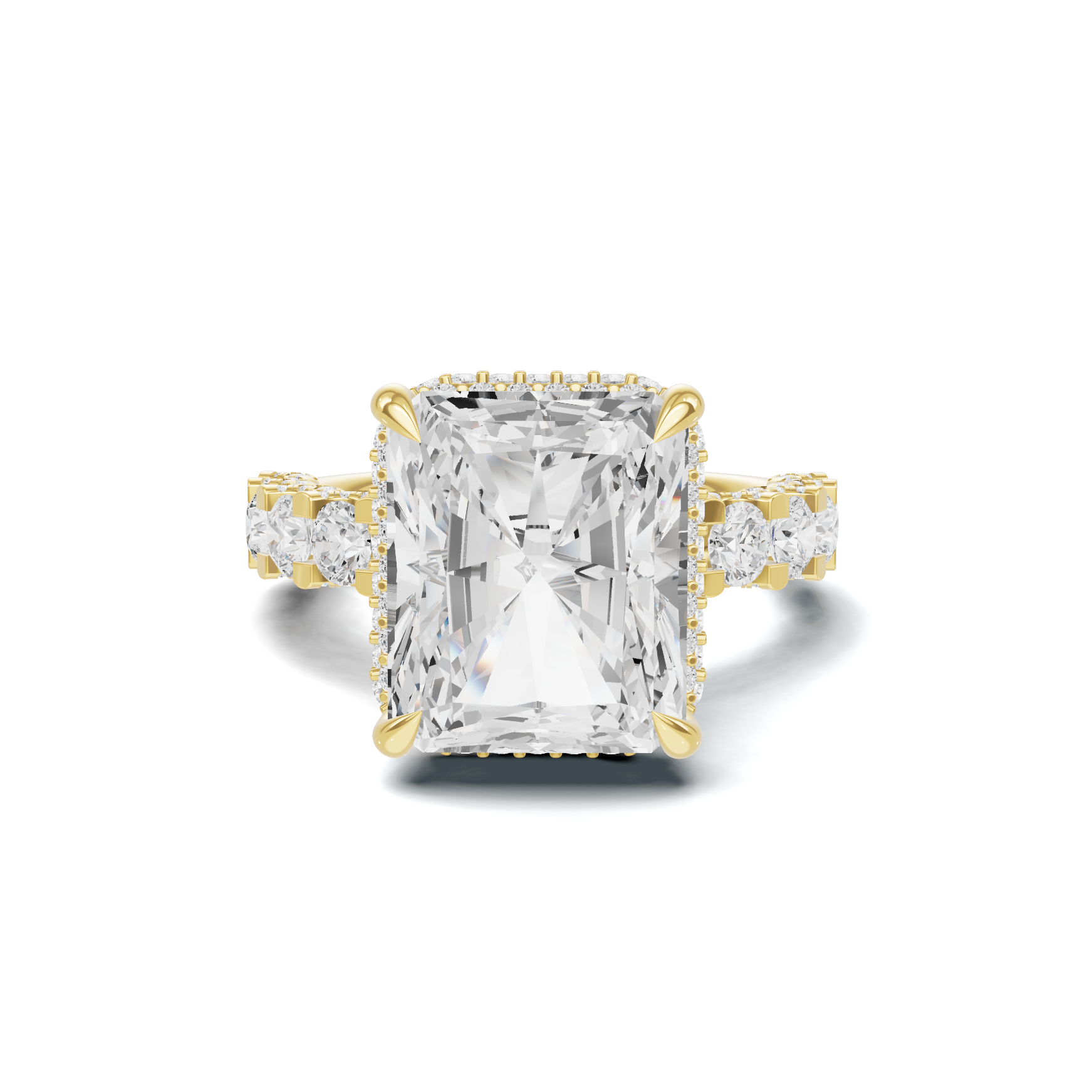 Luxe Halo Pavé Ring