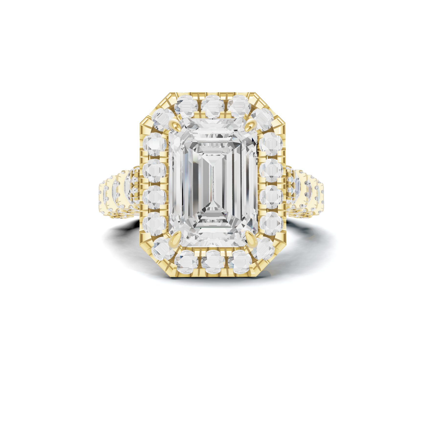 Ornate Halo Statement Ring