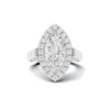 Luxe Marquise Halo Statement Ring