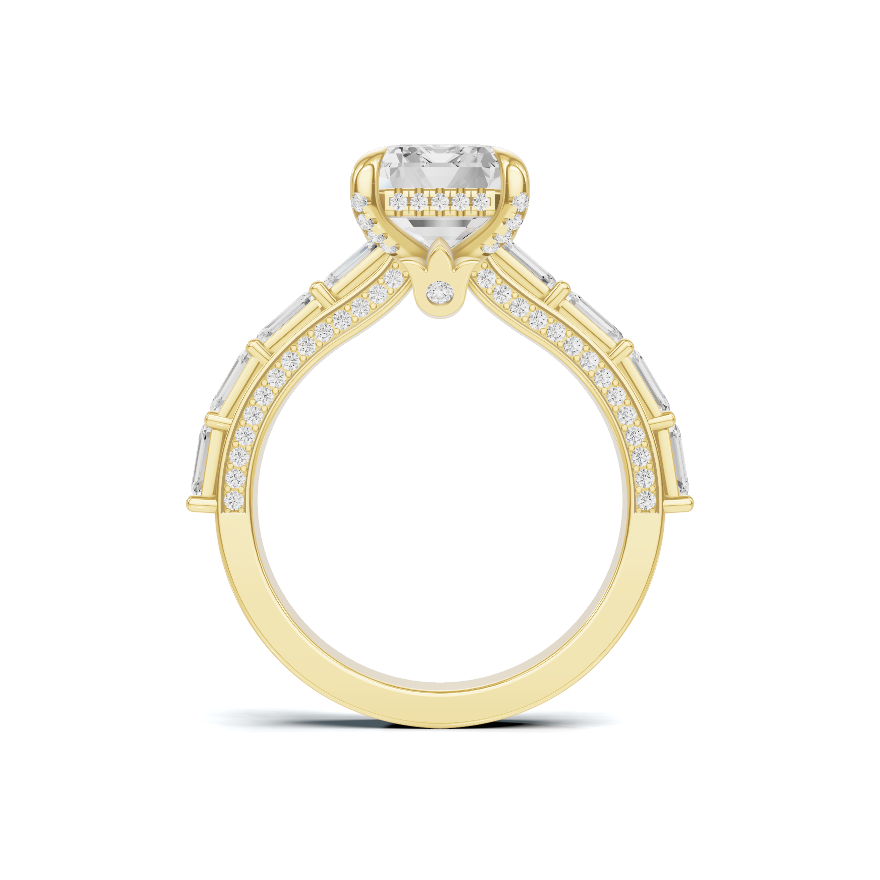 Emerald Step Ring