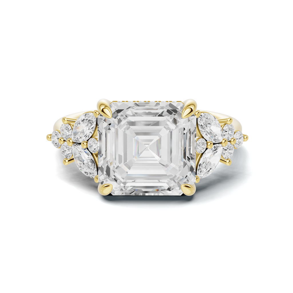 Luxe Exquisite Floral Cluster Ring