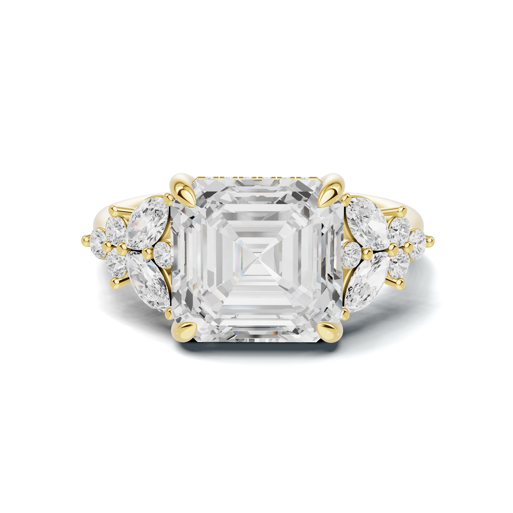 Luxe Exquisite Floral Cluster Ring