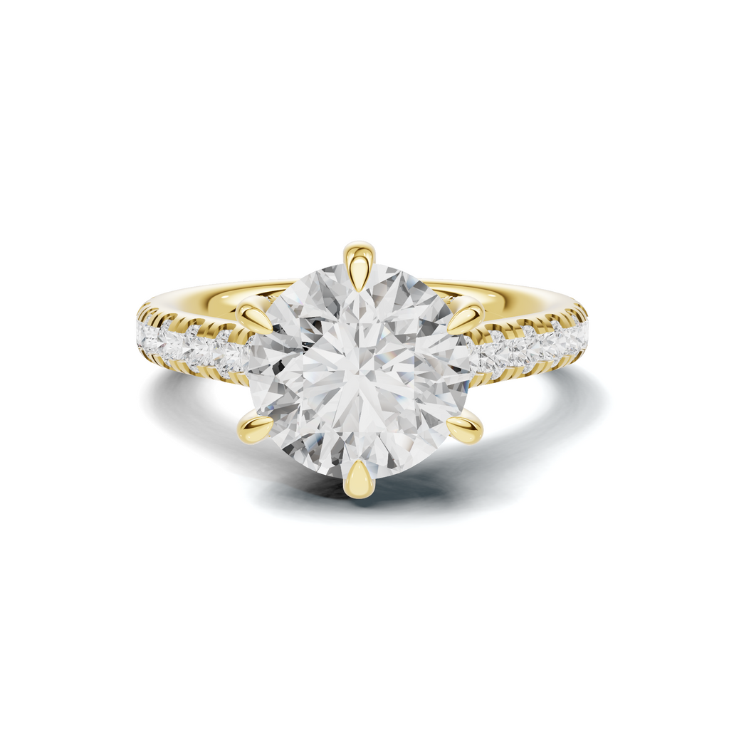 Crisscross Pave Setting Ring