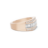 Brilliant Three Row Ring