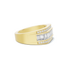 Brilliant Three Row Ring