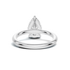 Teardrop Solitaire Halo Ring