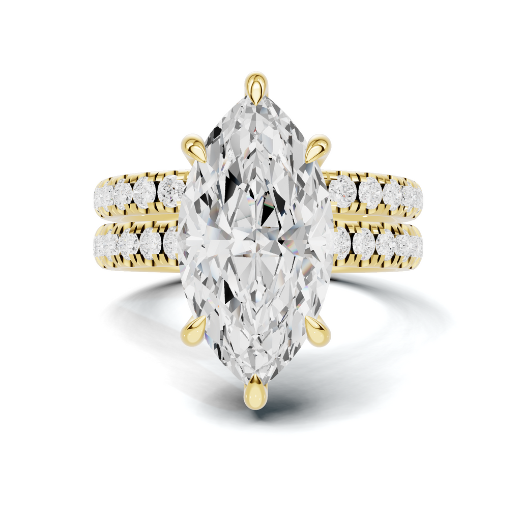 Marquise Pavé Bridal Ring