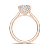 Sculpted Leaf Solitaire Ring