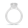 Sculpted Leaf Solitaire Ring