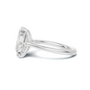 Sculpted Leaf Solitaire Ring