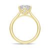 Sculpted Leaf Solitaire Ring