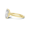 Sculpted Leaf Solitaire Ring