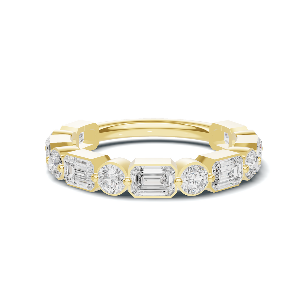 Mixed Geometric Eternity Ring