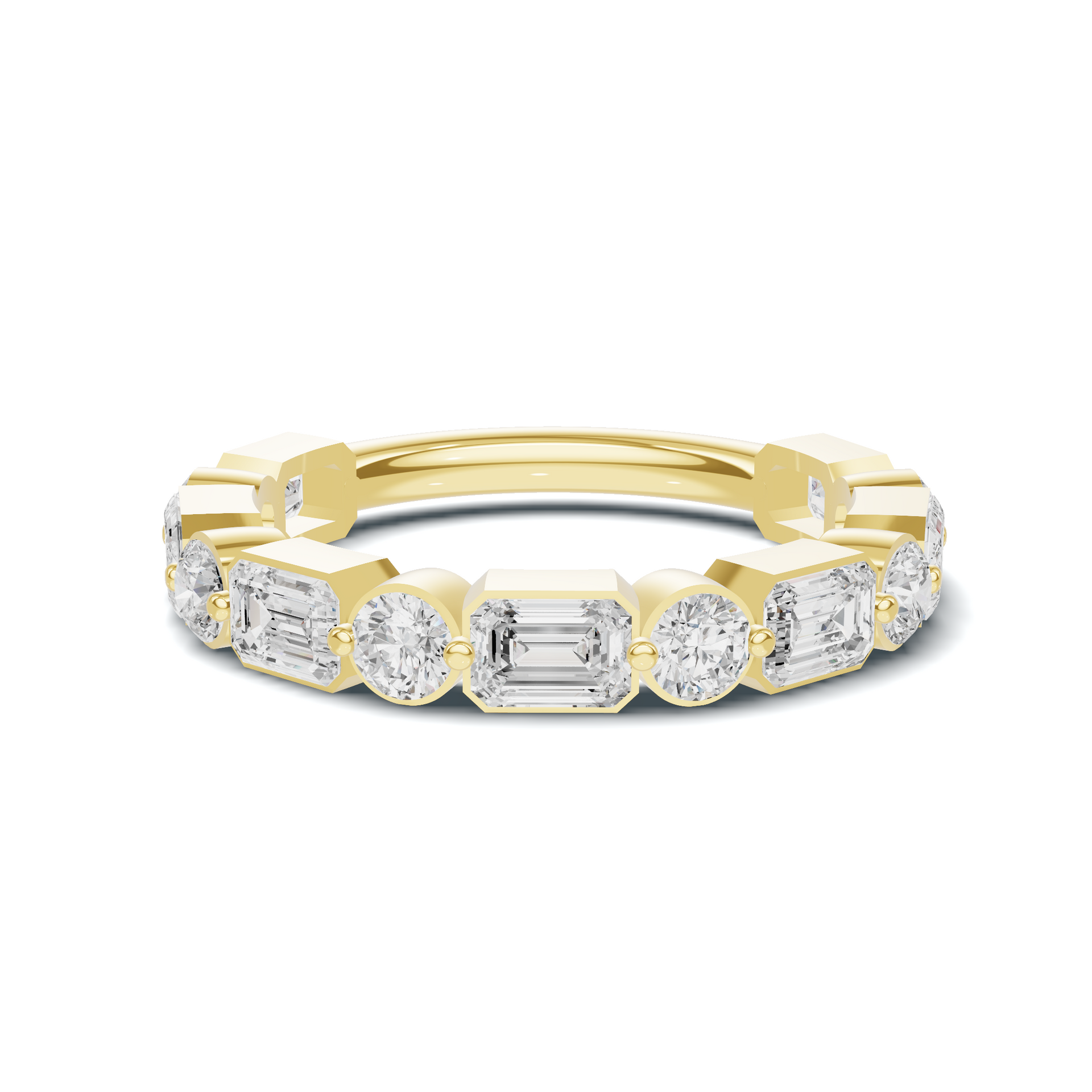 Mixed Geometric Eternity Ring
