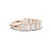 emerald Bar Set Ring
