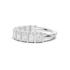 emerald Bar Set Ring